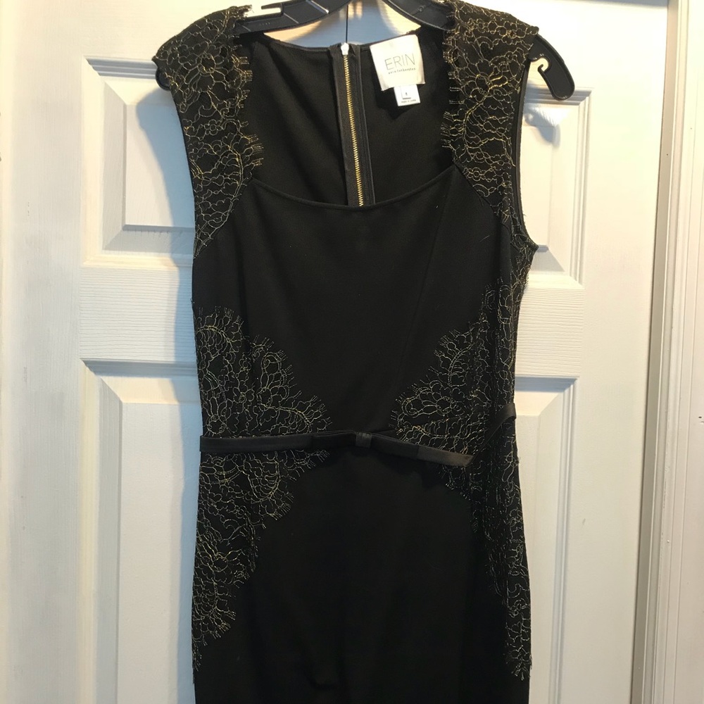 Black midi dress